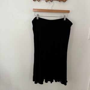 CHICOS Travelers black Acetate skirt XL/16 (Chicos 3)